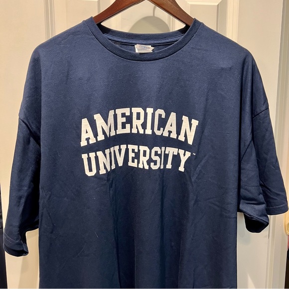 American University Navy T-Shirt XXL - Picture 2 of 5